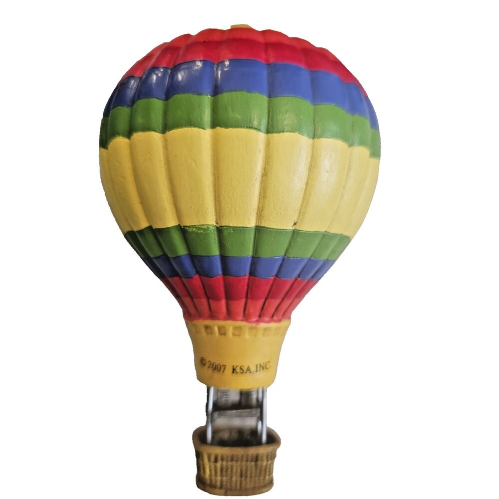Kurt Adler Christmas Ornament Vintage Hot Air Balloon  2007